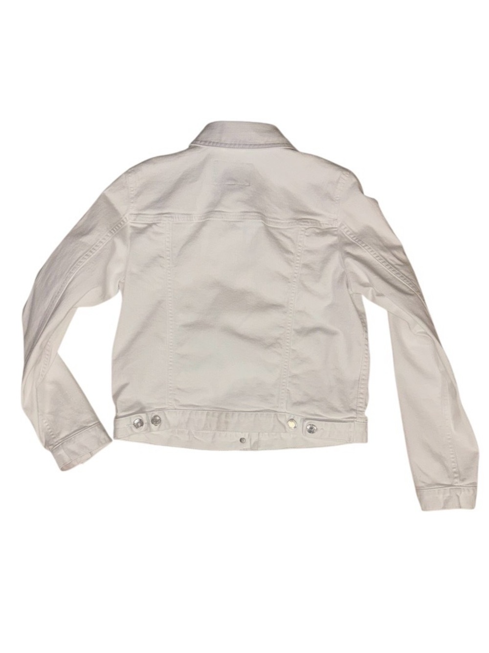 BANANA Republic white denim jacket women’s size Medium - Picture 14 of 17